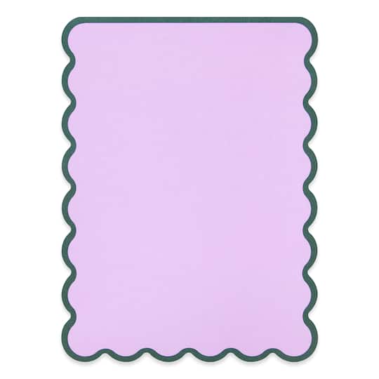 5" x 6.75" Scalloped Lavender List Notepad by Recollections™, 100 Sheets